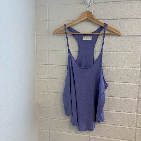 NWOT Free People lo lo tank in periwinkle - Picture 2 of 6